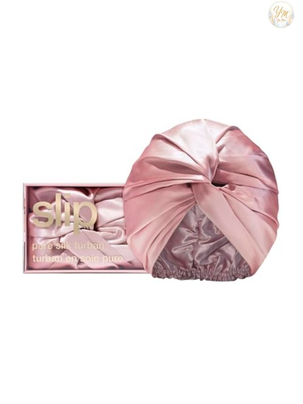 100% Mulberry Silk Hair Turban Wrap, 22 Momme, Anti-Breakage, Anti-Frizz, Hair